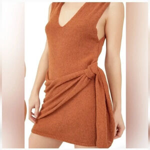 NWOT || FREE PEOPLE || Poppy rust dress